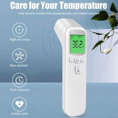 Non-Contact Thermometer Frontal Temperature Gun Infrared Digital Handheld Home Temperature Gun Medical Precision Electronic Forehead Thermometer for Infants Adults Medical Equipment Baby Personal Care