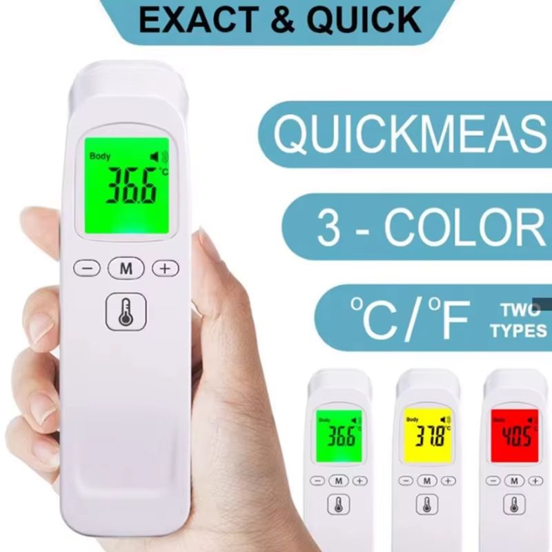 Non-Contact Thermometer Frontal Temperature Gun Infrared Digital Handheld Home Temperature Gun Medical Precision Electronic Forehead Thermometer for Infants Adults Medical Equipment Baby Personal Care