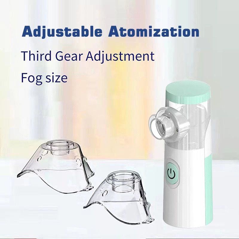 Medical Mesh Nebulizer Portable Handheld Ultrasonic Silent Automatic Nebulizer Silent Steam Nasal Humidifier Inhaler Tool For Baby Child Adult Children Cold Cough Asthma Medical Equipment