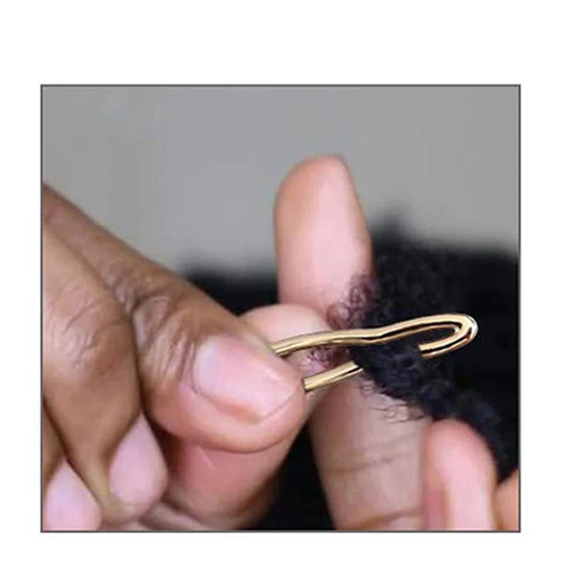 Curved Dreadlock Needle For Curl Hair Braids Crotchet Needle For Braid Sisterlocks Crochet  Hair Extensions Tools Dreadlocks interlocking needle