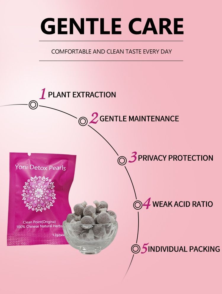 5Pcs Chinese Herbal Tampons For Female Vaginal Detoxification Detox Pearls Gynecological Palace Cleansing Pills  Female Private Care Private Threading Pills Toxins Gynaecology Swab Tampons Discharge