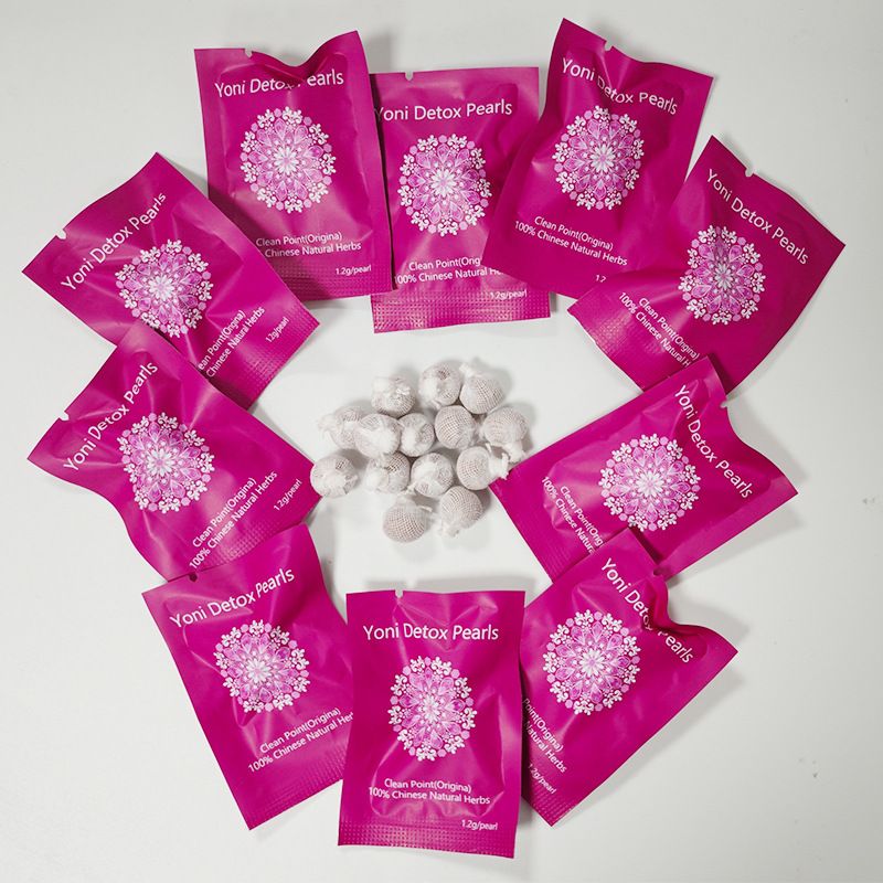 5Pcs Chinese Herbal Tampons For Female Vaginal Detoxification Detox Pearls Gynecological Palace Cleansing Pills  Female Private Care Private Threading Pills Toxins Gynaecology Swab Tampons Discharge
