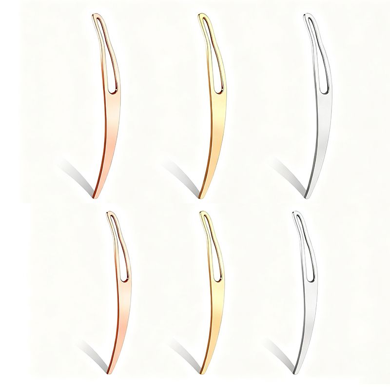 Curved Dreadlock Needle For Curl Hair Braids Crotchet Needle For Braid Sisterlocks Crochet  Hair Extensions Tools Dreadlocks interlocking needle