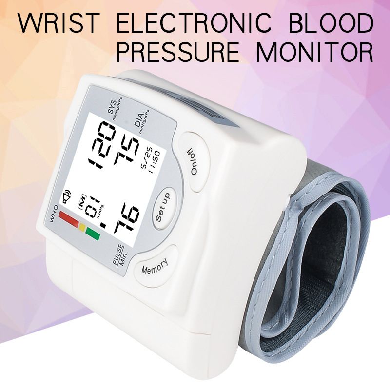 Blood Pressure Monitor Portable Upper Arm Blood Pressure Tester Fully Automatic Medical Digital High-precision Medical Equipment Heart Rate Pulse Monitor Blood Pressure Measuring Instrument
