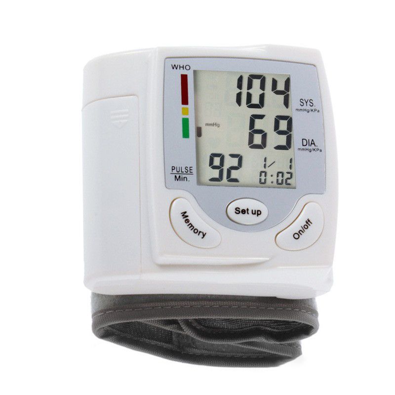 Blood Pressure Monitor Portable Upper Arm Blood Pressure Tester Fully Automatic Medical Digital High-precision Medical Equipment Heart Rate Pulse Monitor Blood Pressure Measuring Instrument