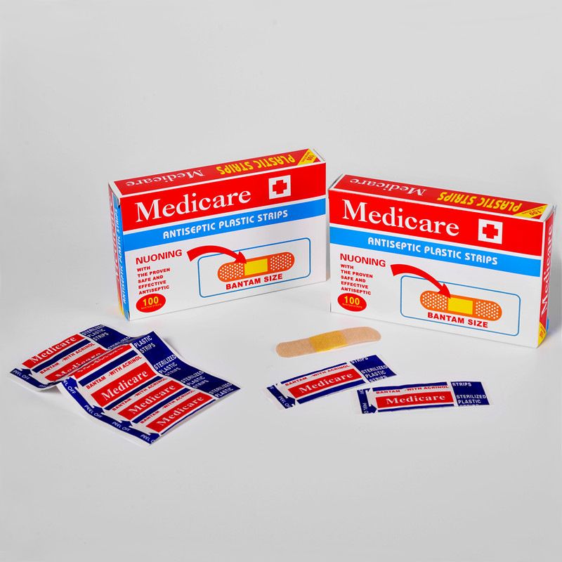 First Aid 100Pcs Band-Aid Household Breathable Disposable Medical For Small Wound Protection Fix The Injection Needles Hemostatic And Anti-inflammato Bandage Medical Gauze Wound Hemostasis Sticker