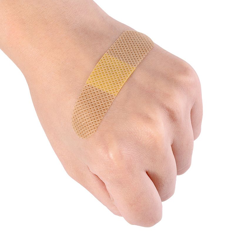 First Aid 100Pcs Band-Aid Household Breathable Disposable Medical For Small Wound Protection Fix The Injection Needles Hemostatic And Anti-inflammato Bandage Medical Gauze Wound Hemostasis Sticker