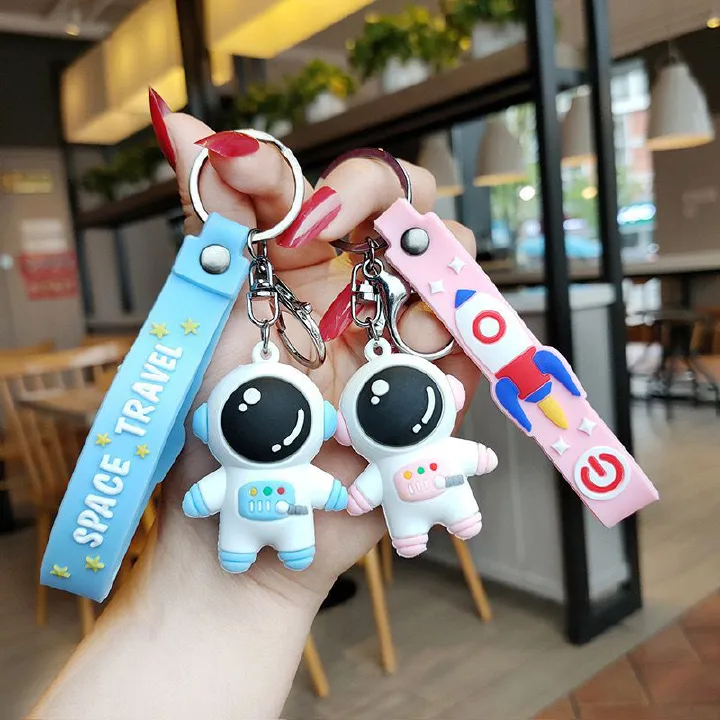 Astronaut Spaceman Keychain Keyring Car Keychain Pendant Student Cartoon Gift Doll Charm Backpack Pendant Gift For Girlfriends And Colleagues
