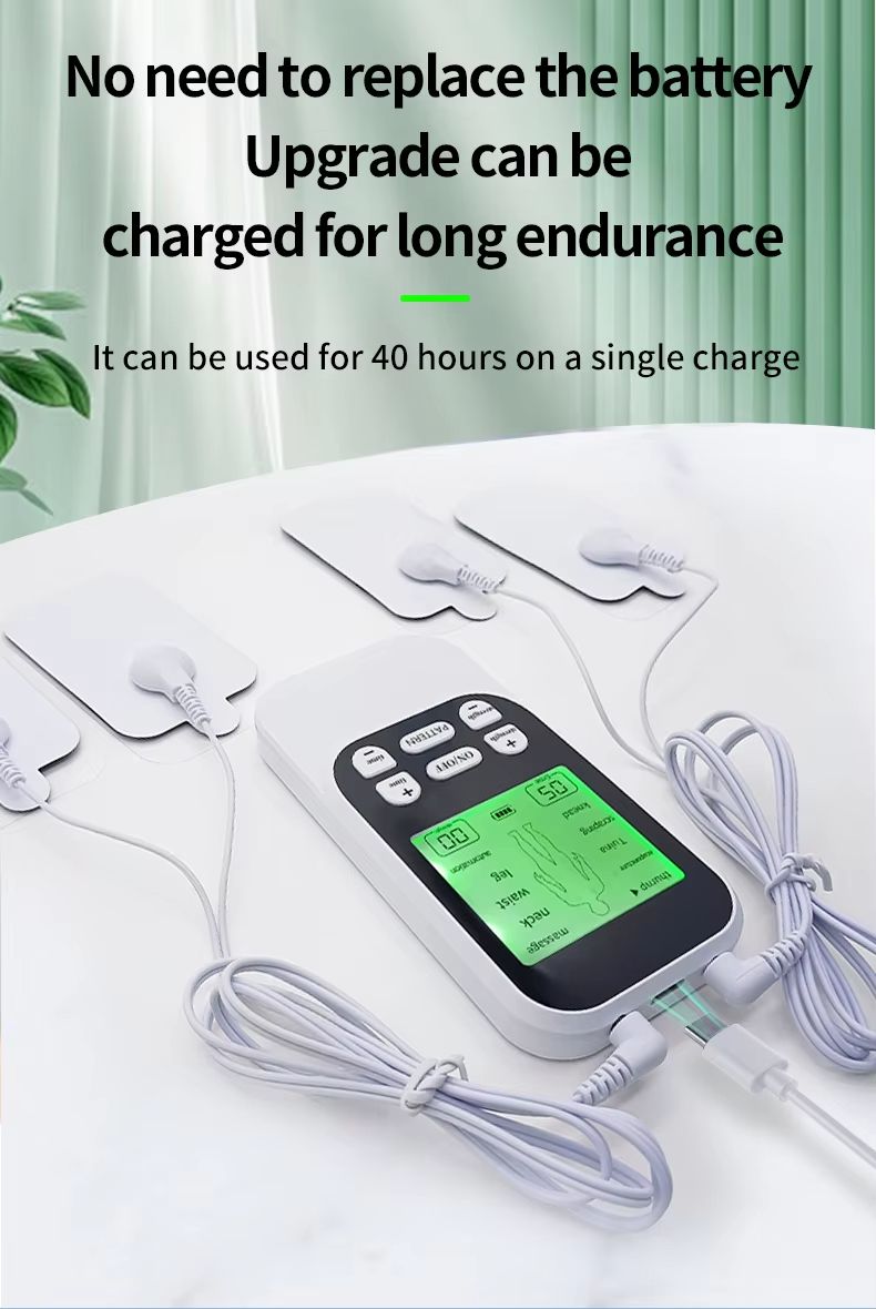 Electric Relaxation Muscle Stimulator 10 Mode Human Body EMS Pulse Neck Back Waist Leg Arm Physiotherapy Massager  for Back Neck Pain Relief Massage Tools