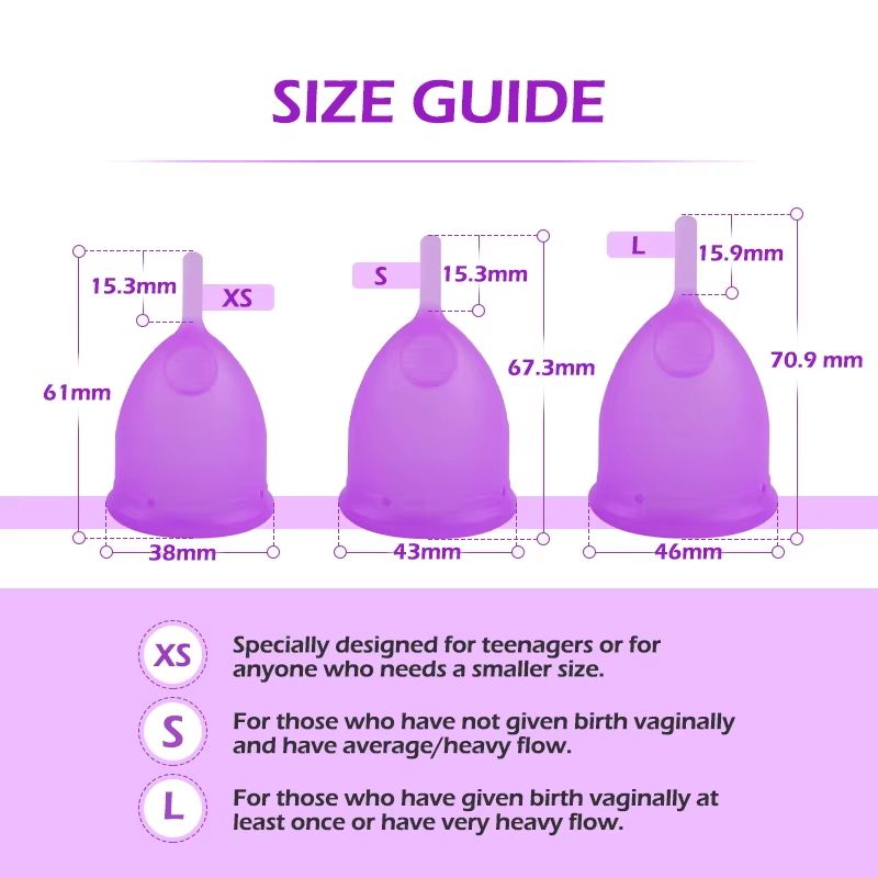 Portable Silicone Menstrual Cup Designed For Women Reusable Leak-proof Suitable For Personal Hygiene Products Such As Tampons And Sanitary Napkins