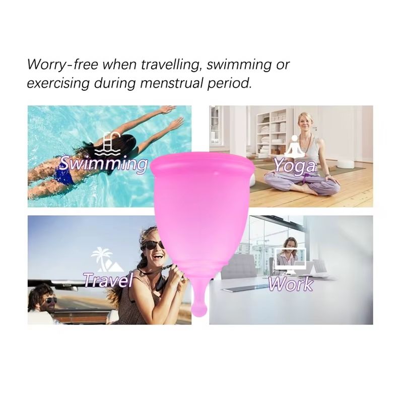 Portable Silicone Menstrual Cup Designed For Women Reusable Leak-proof Suitable For Personal Hygiene Products Such As Tampons And Sanitary Napkins