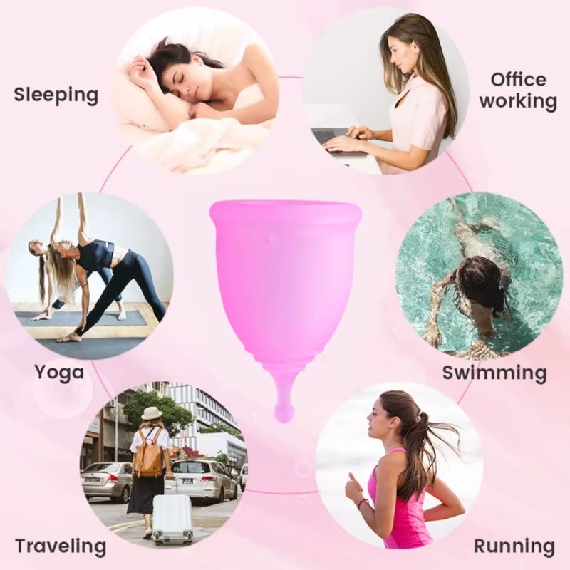 Portable Silicone Menstrual Cup Designed For Women Reusable Leak-proof Suitable For Personal Hygiene Products Such As Tampons And Sanitary Napkins