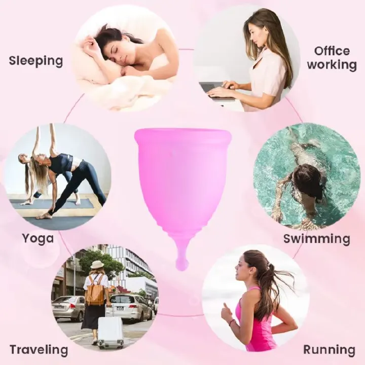 Portable Silicone Menstrual Cup Designed For Women Reusable Leak-proof Suitable For Personal Hygiene Products Such As Tampons And Sanitary Napkins