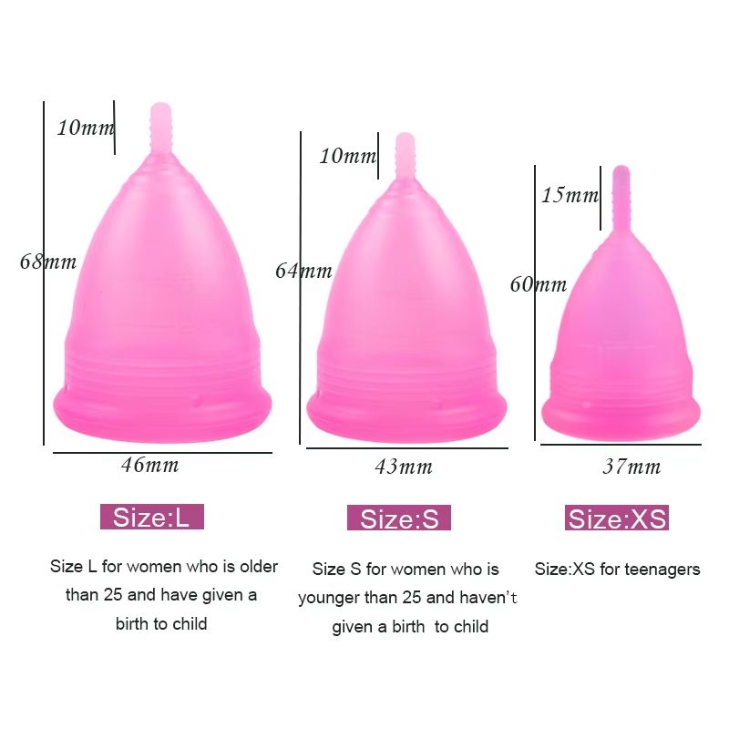 Portable Silicone Menstrual Cup Designed For Women Reusable Leak-proof Suitable For Personal Hygiene Products Such As Tampons And Sanitary Napkins