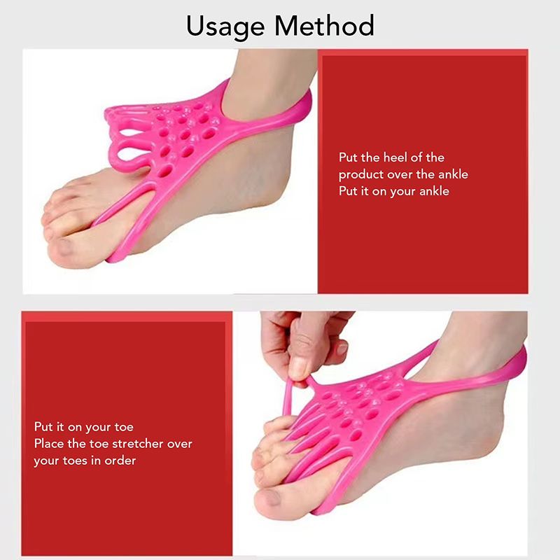 Toe Separator Stretcher Foot Stretcher Muscle Relaxation  Foot Care Foot Massage Separator Stretching Band for Fitness Thumb Eversion Corrector