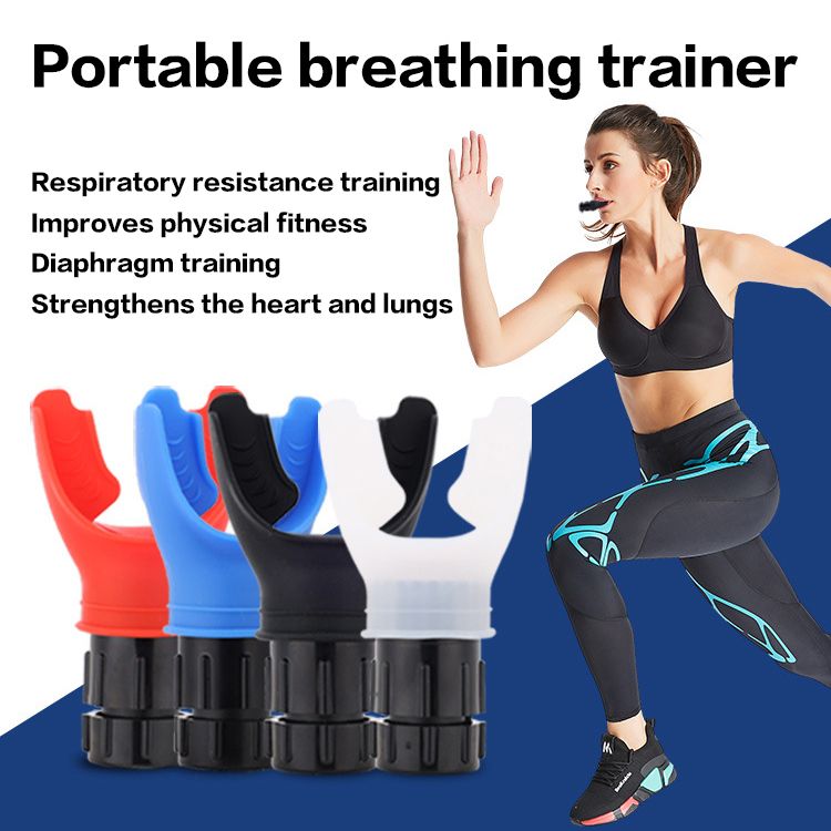 Portable Lung Breathing Exerciser Adjustable Resistance Respiratory Trainer for Fitness and Rehabilitation Lmprove Your Lung Capacity And Sleep Quality