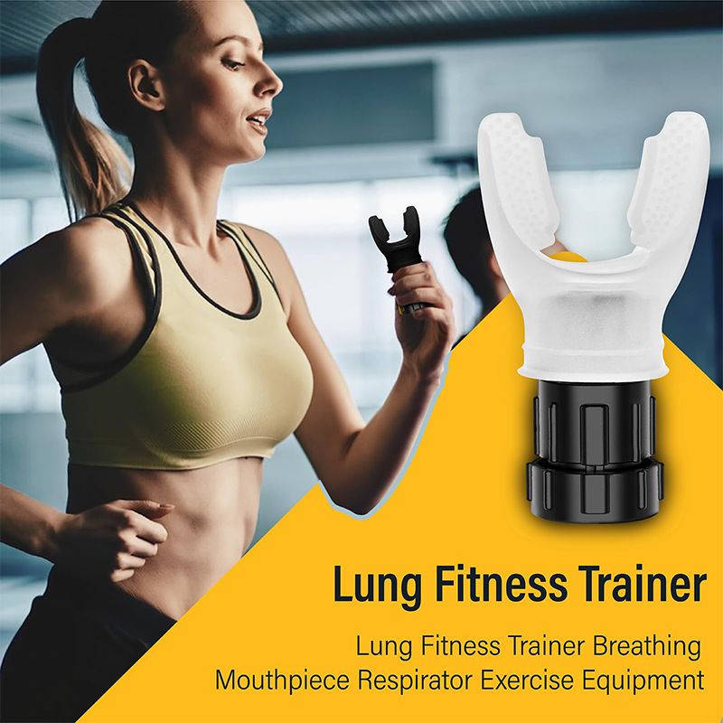 Portable Lung Breathing Exerciser Adjustable Resistance Respiratory Trainer for Fitness and Rehabilitation Lmprove Your Lung Capacity And Sleep Quality