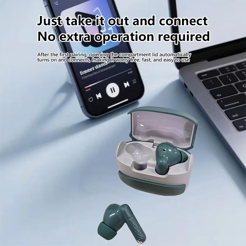 Wireless Bluetooth Earphones In-ear Noise Reduction Earbuds Sports Waterproof Earpods With Long Battery Life And Low Latency Suitable For Music And Gaming