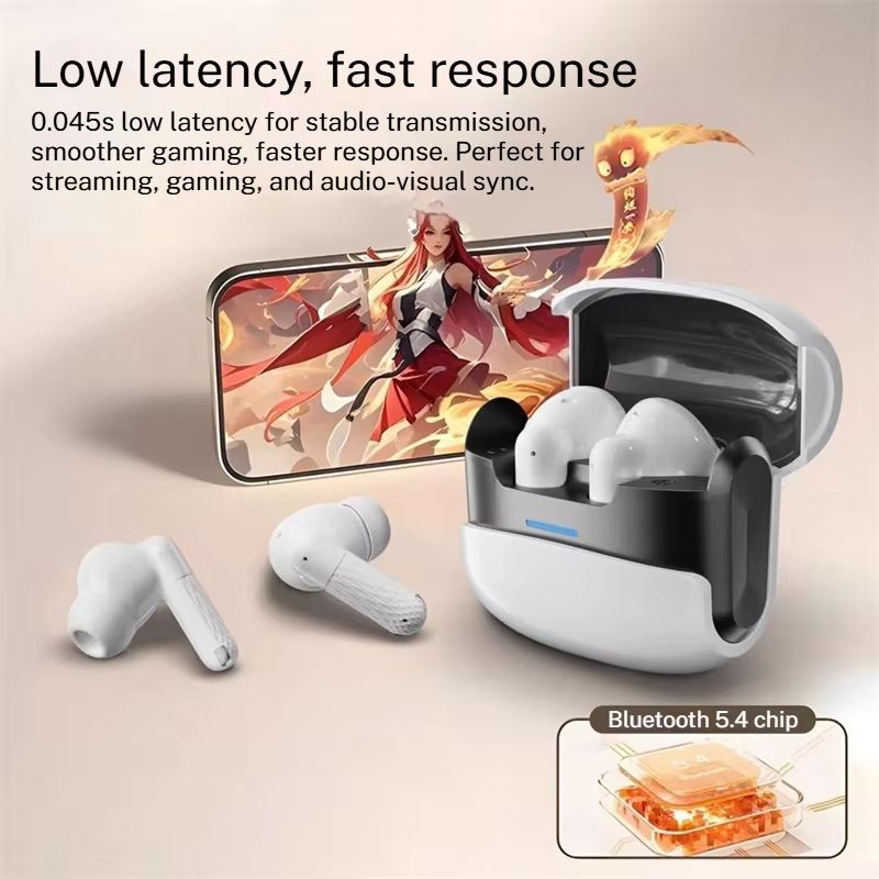 Wireless Bluetooth Earphones In-ear Noise Reduction Earbuds Sports Waterproof Earpods With Long Battery Life And Low Latency Suitable For Music And Gaming