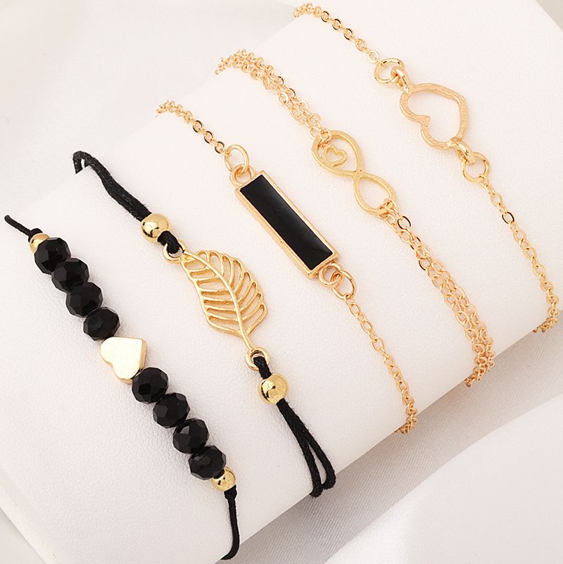 6 In 1 Women's Watch Jewelry Stylish And Casual Quartz Watch Paired With Exquisite Jewelry (Including 5 Bracelets iIn Different Styles)—Set For Daily Party Birthday Gift