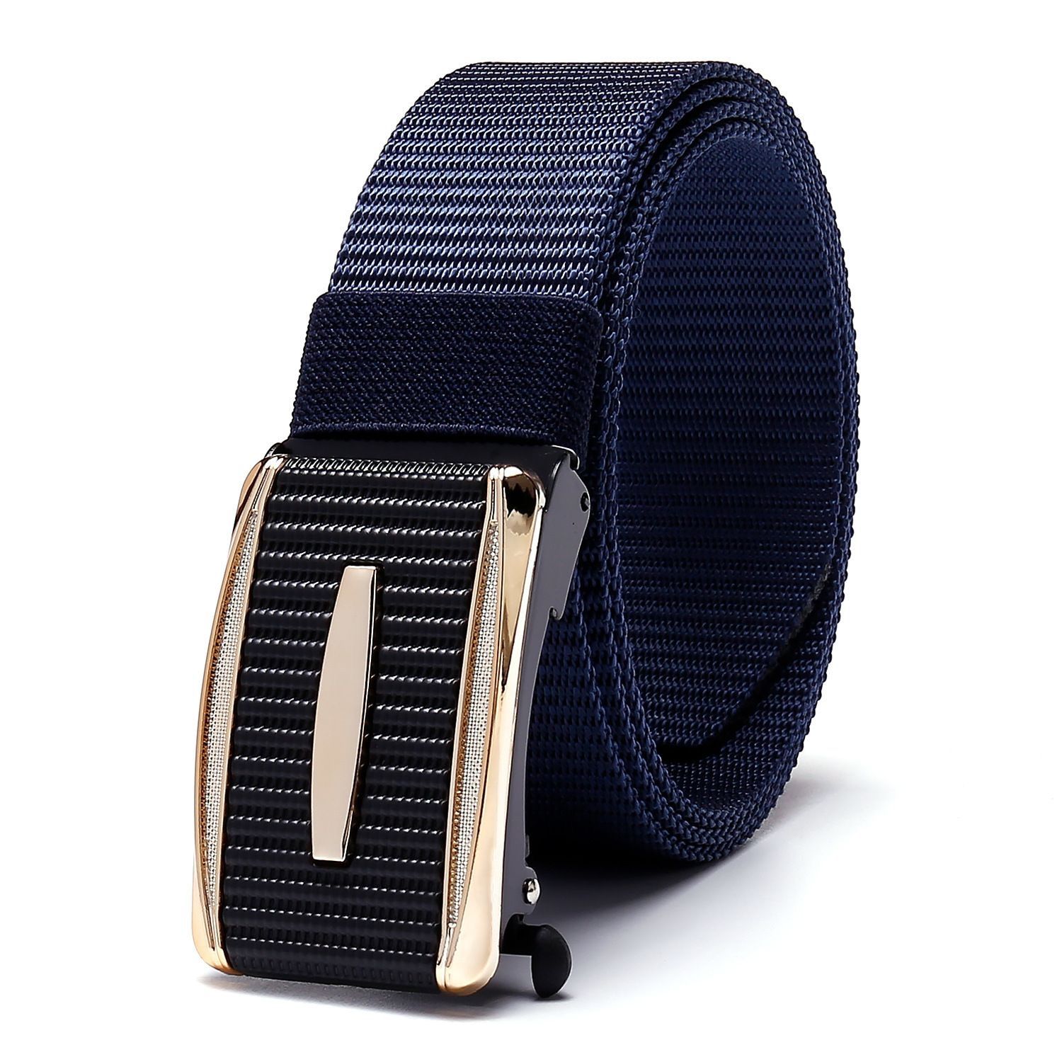 New Arrival Men Tactical Belt, Toothless Automatic Metal Buckle Nylon Webbing Belt, Outdoor Work Military Training Casual Sports Canvas Pants Belt, Premium Quality Nylon Mens Belt
