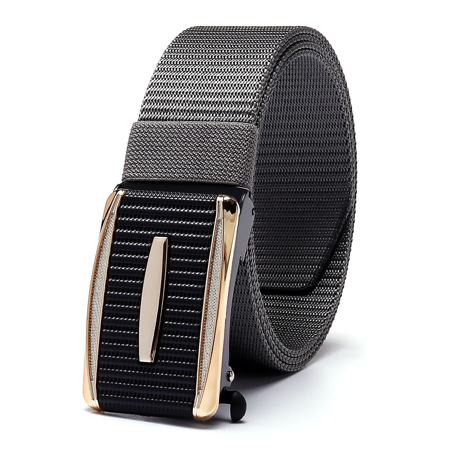 New Arrival Men Tactical Belt, Toothless Automatic Metal Buckle Nylon Webbing Belt, Outdoor Work Military Training Casual Sports Canvas Pants Belt, Premium Quality Nylon Mens Belt