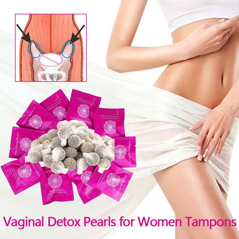 5Pcs Chinese Herbal Tampons For Female Vaginal Detoxification Detox Pearls Gynecological Palace Cleansing Pills  Female Private Care Private Threading Pills Toxins Gynaecology Swab Tampons Discharge