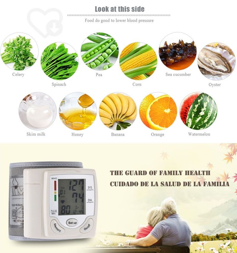 Blood Pressure Monitor Portable Upper Arm Blood Pressure Tester Fully Automatic Medical Digital High-precision Medical Equipment Heart Rate Pulse Monitor Blood Pressure Measuring Instrument