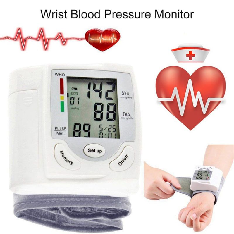 Blood Pressure Monitor Portable Upper Arm Blood Pressure Tester Fully Automatic Medical Digital High-precision Medical Equipment Heart Rate Pulse Monitor Blood Pressure Measuring Instrument