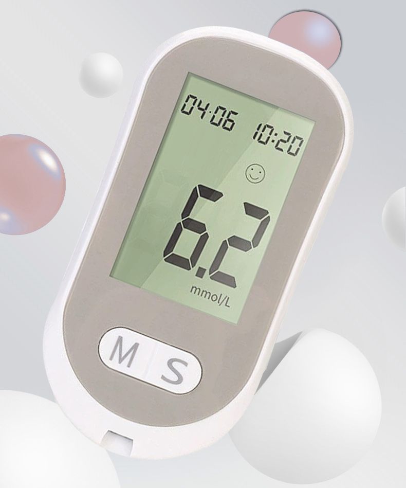 Smart Blood Glucose Meter Accurate Blood Glucose Meter Diabetes Home Blood Glucose Test Kit Blood Glucose Tester with Blood Glucose Meter + 50 Test Strips + 50 Needles + Blood Collection Pen