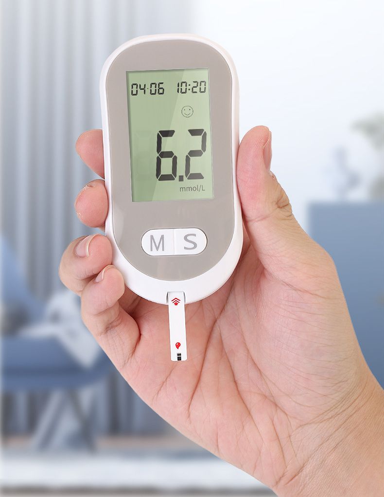 Smart Blood Glucose Meter Accurate Blood Glucose Meter Diabetes Home Blood Glucose Test Kit Blood Glucose Tester with Blood Glucose Meter + 50 Test Strips + 50 Needles + Blood Collection Pen