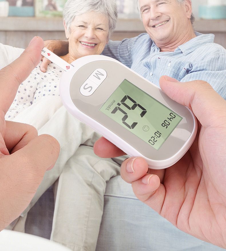 Smart Blood Glucose Meter Accurate Blood Glucose Meter Diabetes Home Blood Glucose Test Kit Blood Glucose Tester with Blood Glucose Meter + 50 Test Strips + 50 Needles + Blood Collection Pen