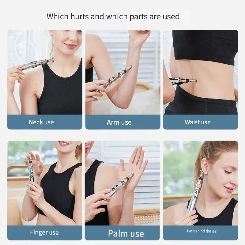 Electronic Acupuncture Pen Relief Pain Massage Point Meridian Energy Meridian Acupuncture Acup Massage Tools