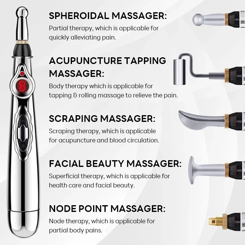 Electronic Acupuncture Pen Relief Pain Massage Point Meridian Energy Meridian Acupuncture Acup Massage Tools