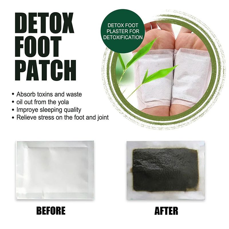 Natural Detox Foot Patches Stress Relief Feet Deep Sleep Herbal Detox Sticker Relieve Stress For Foot Care Tools