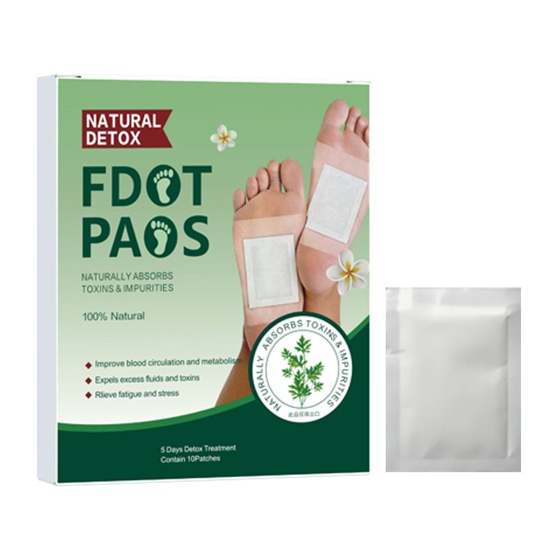 Natural Detox Foot Patches Stress Relief Feet Deep Sleep Herbal Detox Sticker Relieve Stress For Foot Care Tools