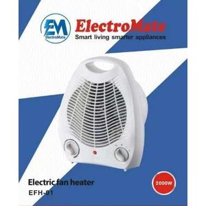 🌱New in🌱ElectroMate Fan Room Heater, Portable Room Heater Two Heat Settings 2000w.Stay warm and cozy with the ElectroMate 2000W Fan Room Heater, designed for quick and efficient heating in any space