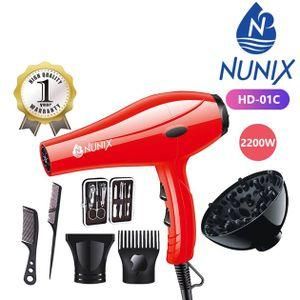 📌📌SIMPLY THE BEST 📌📌Nunix Hair Red Blow Dryer With Beauty Accessories HD-01.Ultra-durable ceramic heating element
3-mode temperature button Cold wind / warm wind / hot wind
2-mode wind button off