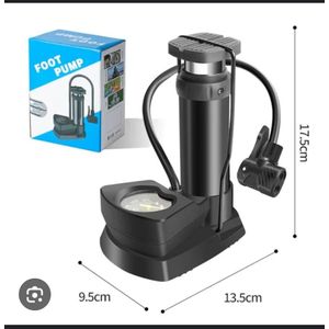 ◀️High Pressure Portable Foot Pump – Multi-Purpose Air Inflator◀️🔅🔅Compatible with cars, motorcycles, bicycles, and sports balls

Durable construction for long-lasting use

Compact and portable – ea