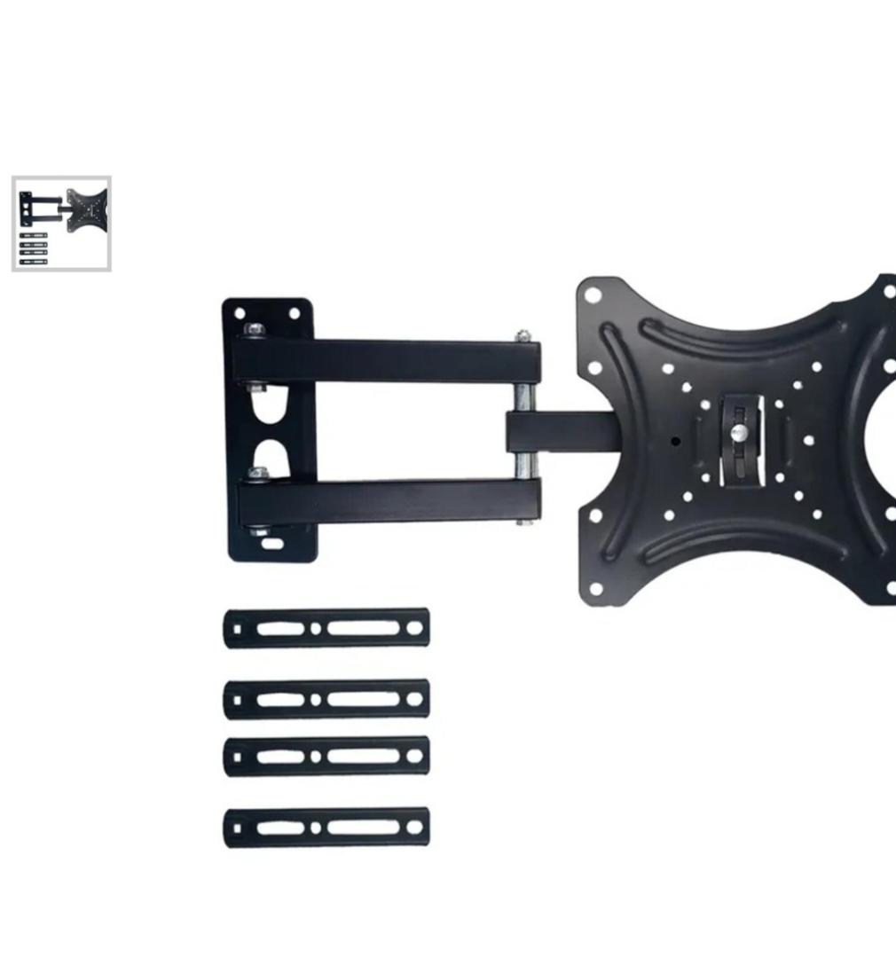 TV Wall Mount TV Stand 14″-55″ Steel Material Fixed – Swivel Solid Wall Black Quality product rotating wall bracket