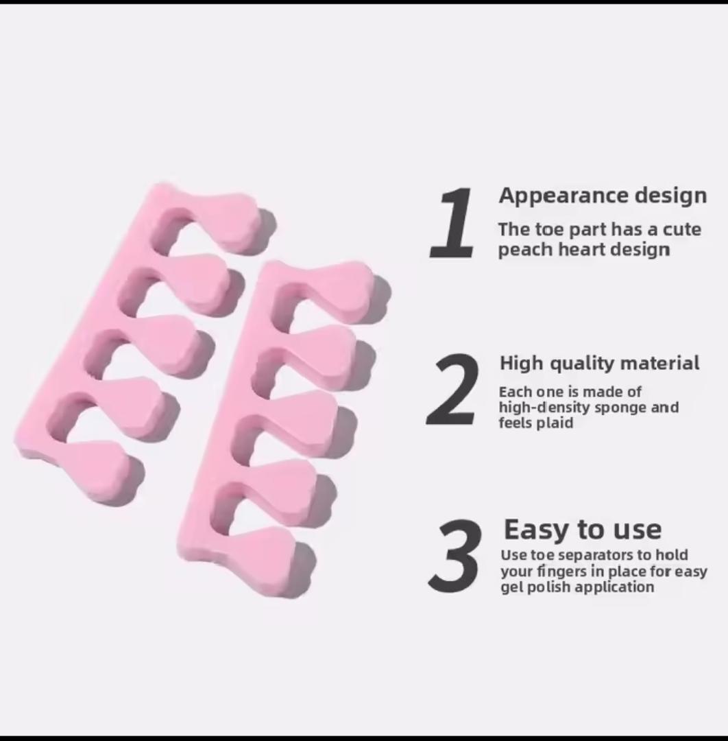 Toe and Finger Separators – Soft Foam Spacers for Manicure & Pedicure Nail Polish Application – Salon & Home Nail Care Tools Kenya