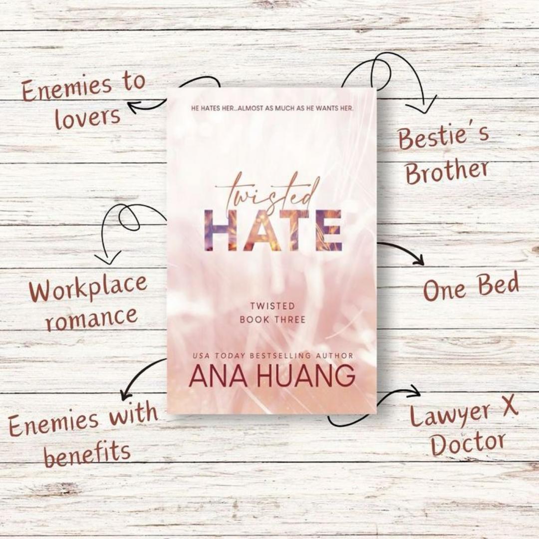 Twisted Hate by Ana Huang – Twisted Series Book 3 | Dark Romance, Enemies-to-Lovers, Spicy BookTok Bestseller (Brand New) 🔥
