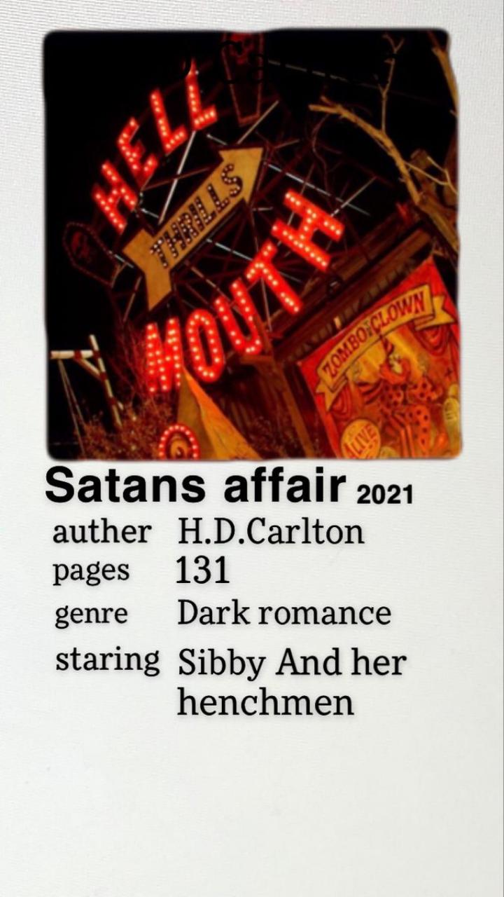 Satan's affair by H.D Carlton - Dark romance thriller novel