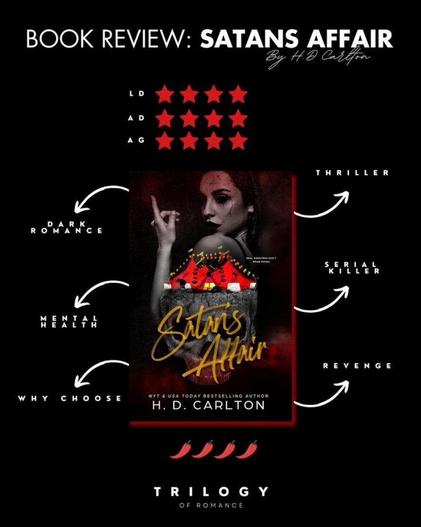 Satan's affair by H.D Carlton - Dark romance thriller novel