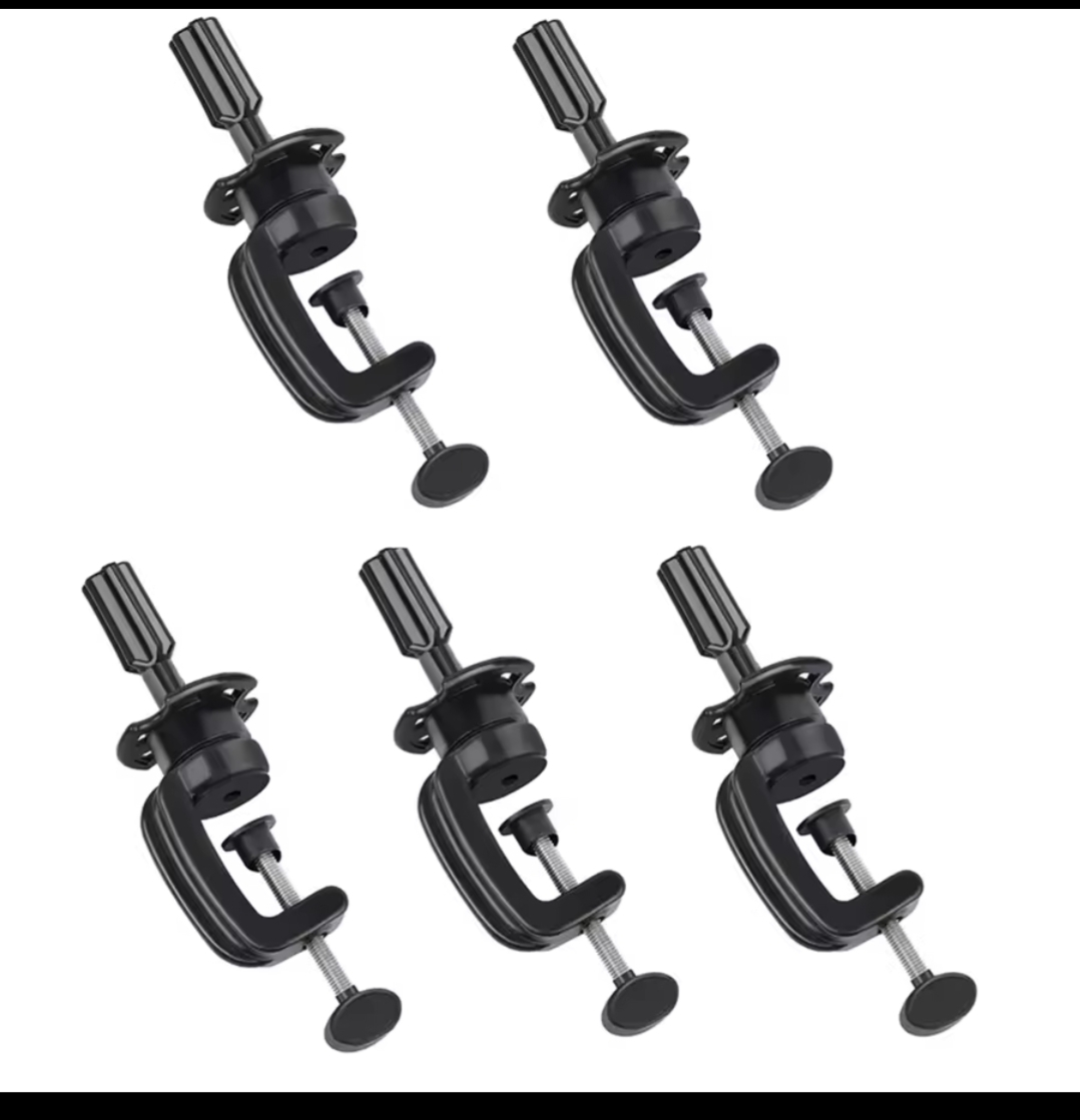 Heavy Duty Mannequin Head Clamp Stand Holder – Adjustable Table Mount Bracket for Hairdressing Training Head, Wig Styling, Braiding Practice, Salon Mannequin Support Tool