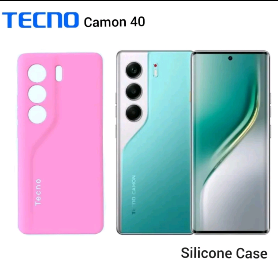 Original Silicone Case for Tecno Camon 40 Soft Matte Shockproof Back Cover Slim Protective Phone Case Anti-Fingerprint Non-Slip Camera Protection (Not Camon 40 Pro)