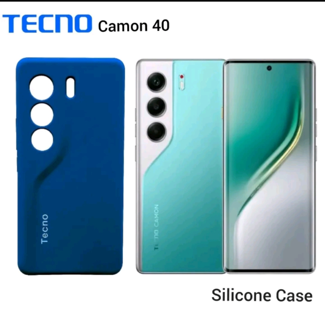Original Silicone Case for Tecno Camon 40 Soft Matte Shockproof Back Cover Slim Protective Phone Case Anti-Fingerprint Non-Slip Camera Protection (Not Camon 40 Pro)