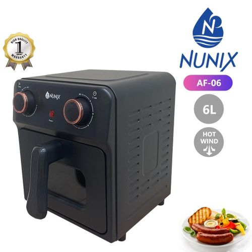 Nunix 6 Liters Electric Air Fryer-Oil Free, Healthier AF-06