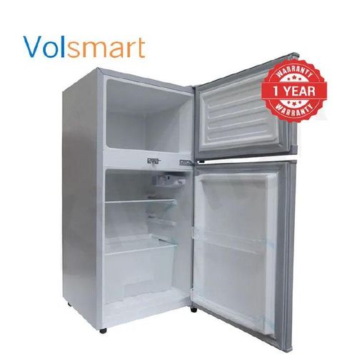 Volsmart Fridge Double Doors Energy Saving Refrigerator with Lock and Keys 108L