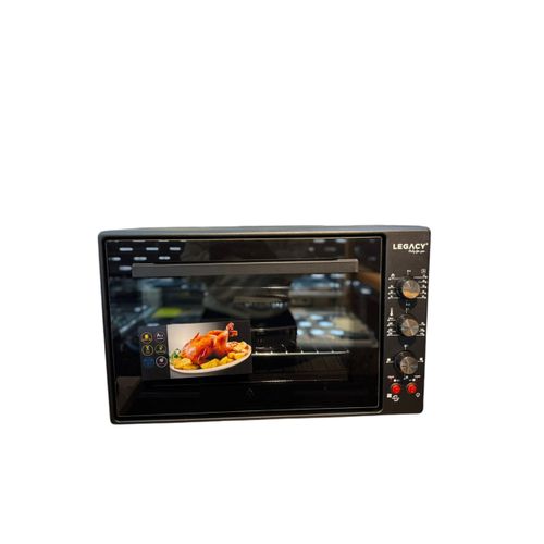 Legacy Oven 60L Black And Stainless Steel With Silver Handle